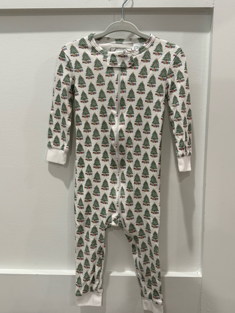 Lila & Hayes Christmas Tree Zip Pajamas 12-18M